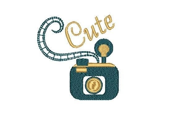 Cute Camera Embroidery Design Review for Merch