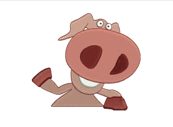 Happy Pig: A Festive Embroidery Design Review