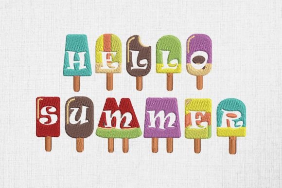 Review: Hello Summer Colorful Ice Cream Embroidery