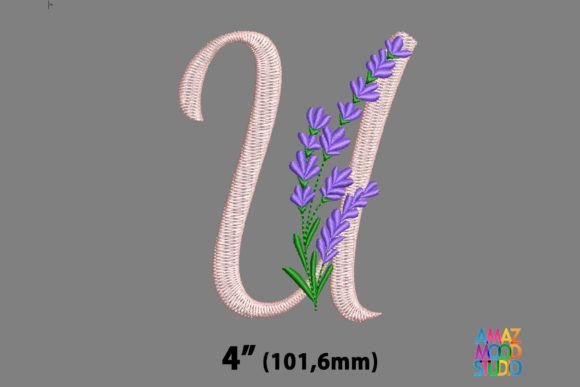Review: Letter U Floral Lavender Monogram for Gifts