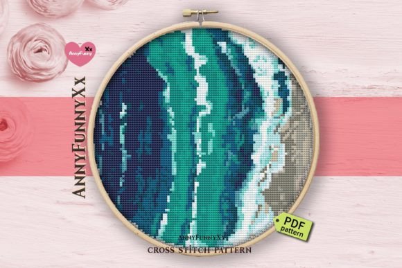 Review: Ocean Cross Stitch Pattern PDF for Merch