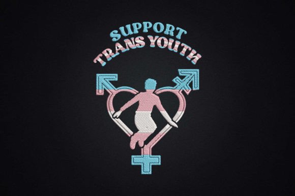 Review: Support Trans Youth Embroidery Design