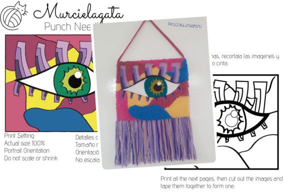 Reviewing Eye - Wall Hanging for Modern Stitch Projects