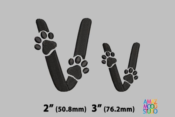 Reviewing Letter V Paws Monogram for Branded Merch