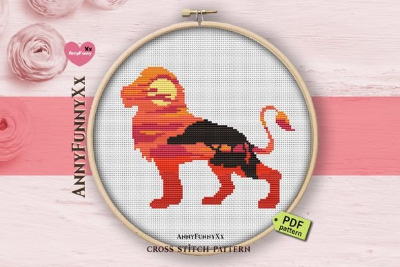 Reviewing the Lion Counted Cross Stitch PDF Pattern